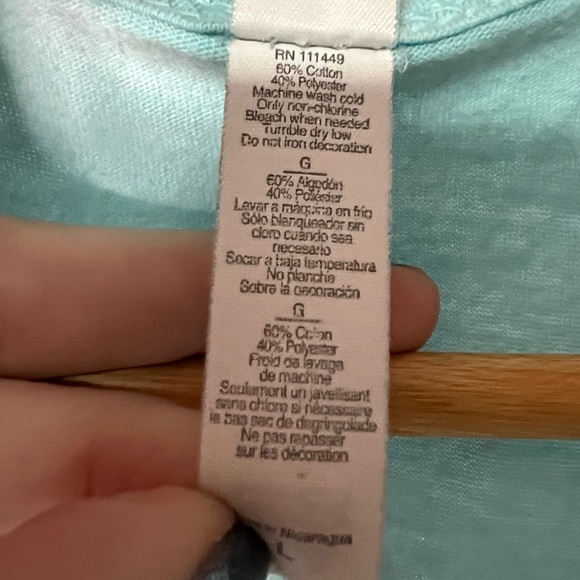 Fitness Tee Co 🌟2/$20 Live Love Lift Blue w Purple Racerback Workout Tank - LG - Picture 9 of 9